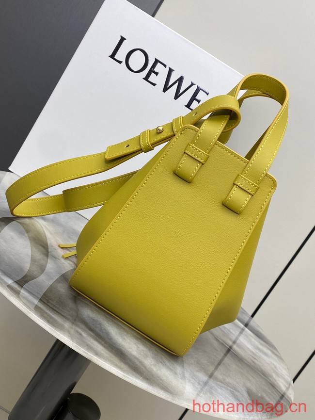 Loewe Classic Satin cow leather Hammock bag 96553 yellow