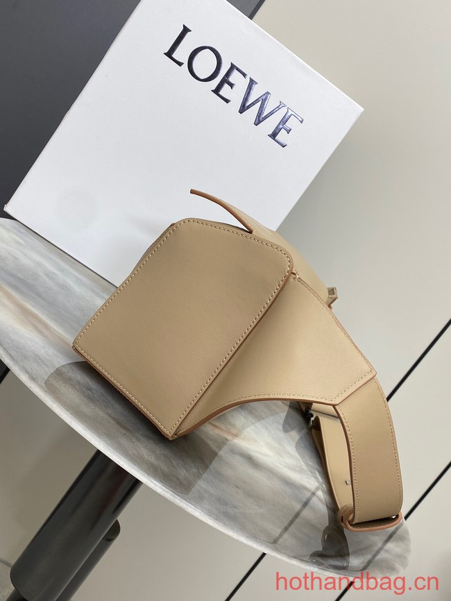 Loewe Small Classic Leather Puzzle Fanny Pack 02963 Apricot