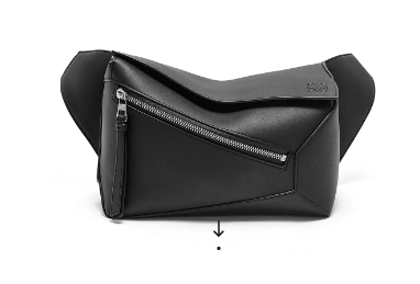 Loewe Small Classic Leather Puzzle Fanny Pack 02963 black