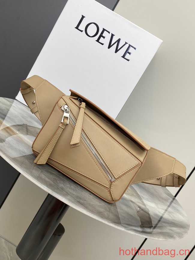 Loewe mini Classic Leather Puzzle Fanny Pack 02948 Apricot