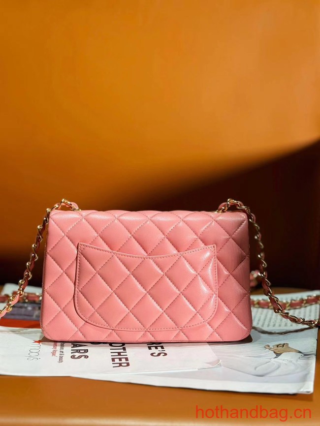 Chanel CLASSIC HANDBAG A01116 Coral Pink