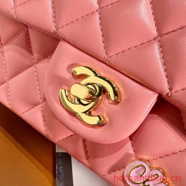 Chanel CLASSIC HANDBAG A01116 Coral Pink