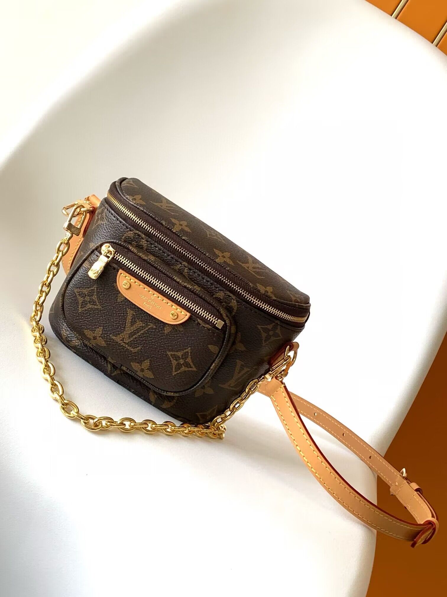 Louis Vuitton Monogram Canvas Mini Bumbag M82335 Brown