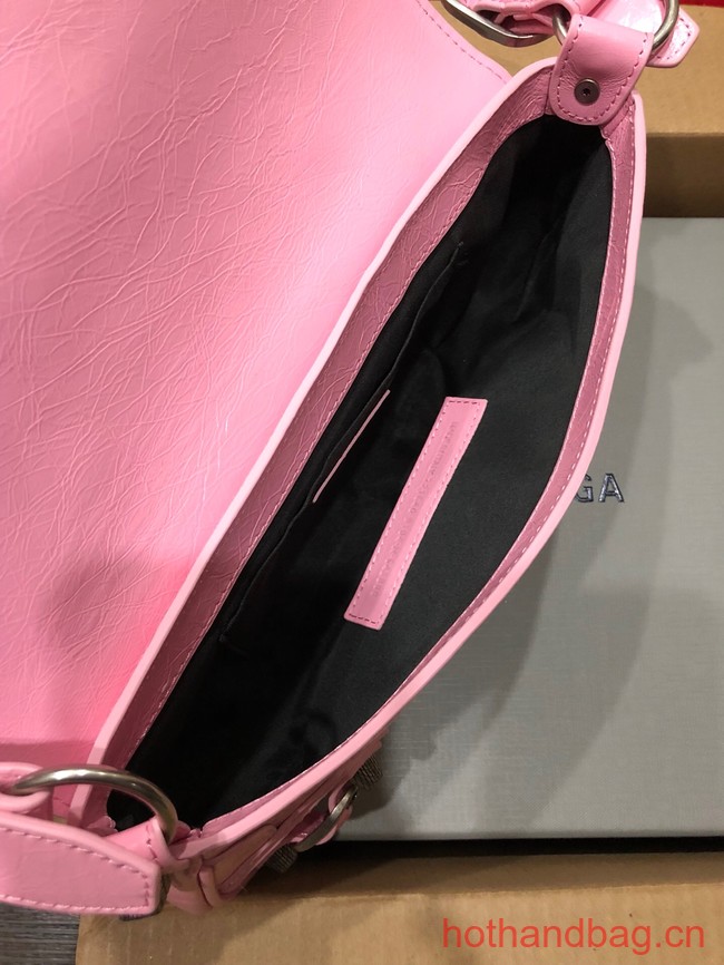 Balenciaga WOMENS LE CAGOLE SHOULDER BAG 6688 pink