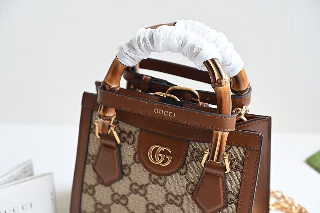 Gucci Diana Mini Bamboo Hanlde Bag 675800 Brown