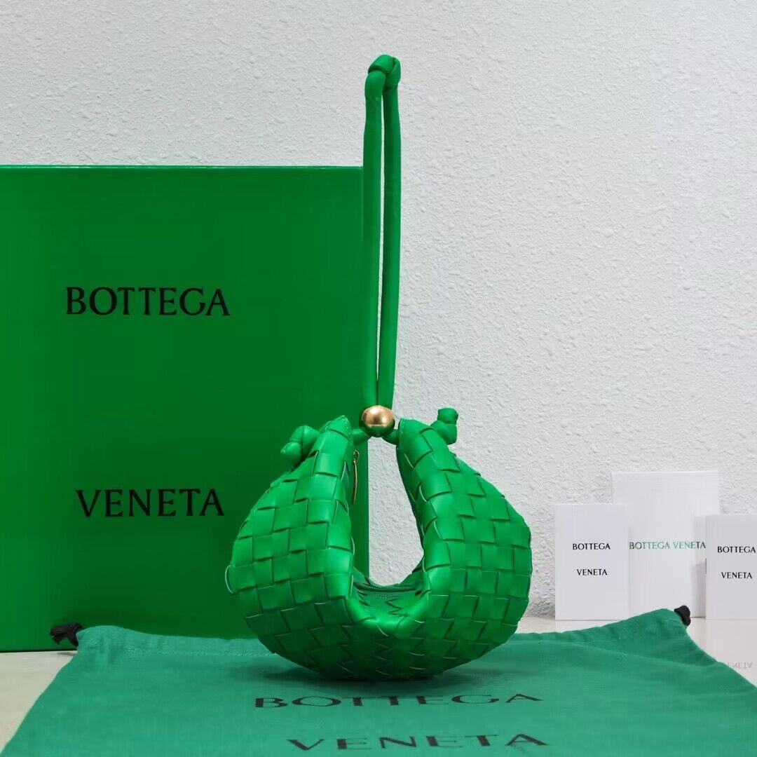 Bottega Veneta Small Turn Pouch Bag 6699 Green