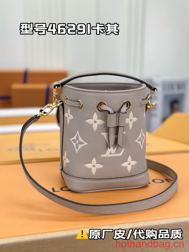 Louis Vuitton Nano Noe M46291 Tourterelle Gray & Cream