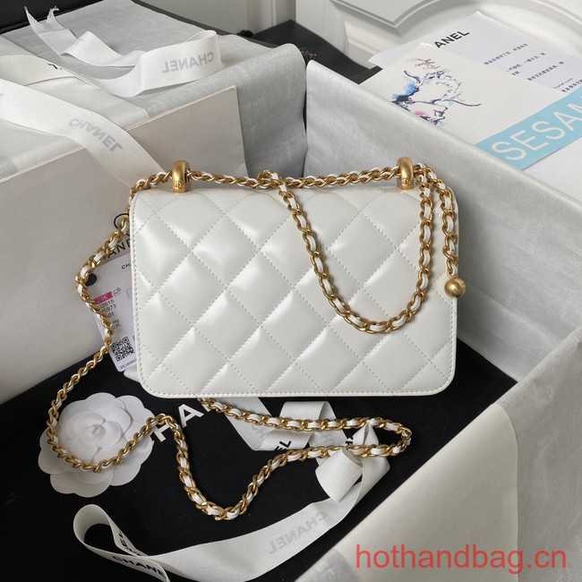 Chanel SMALL FLAP BAG AS2289 white