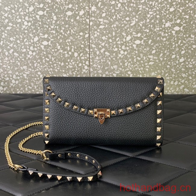 VALENTINO GARAVANI Loco Calf leather bag 0059 black