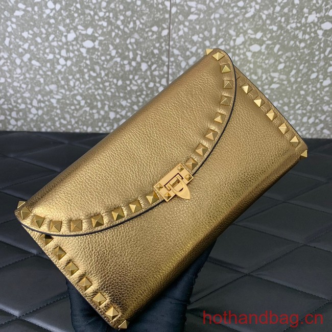 VALENTINO GARAVANI Loco Calf leather bag 0059 gold