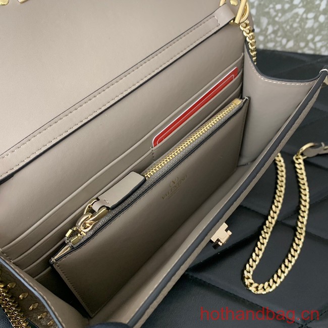 VALENTINO GARAVANI Loco Calf leather bag 0059 gray