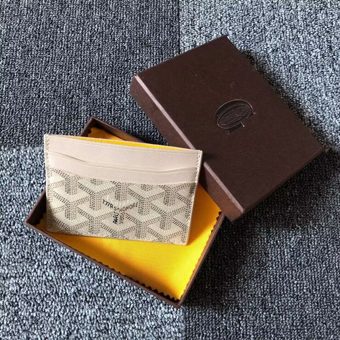 Goyard Card case G9988 White