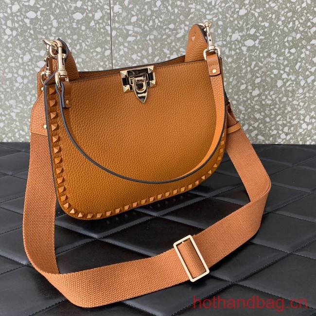 VALENTINO GARAVANI Loco Calf leather bag 0042 Camel