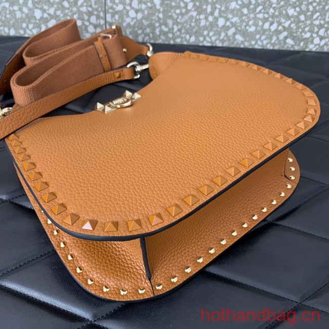 VALENTINO GARAVANI Loco Calf leather bag 0042 Camel