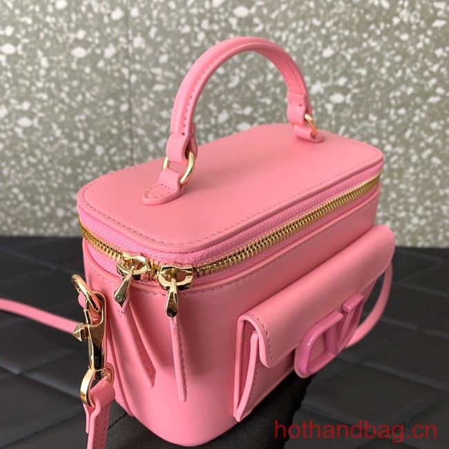 VALENTINO Mini LOCO calfskin box bag HT098 PINK