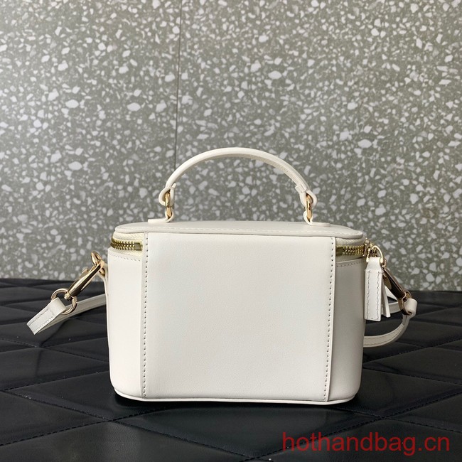 VALENTINO Mini LOCO calfskin box bag HT098 WHITE