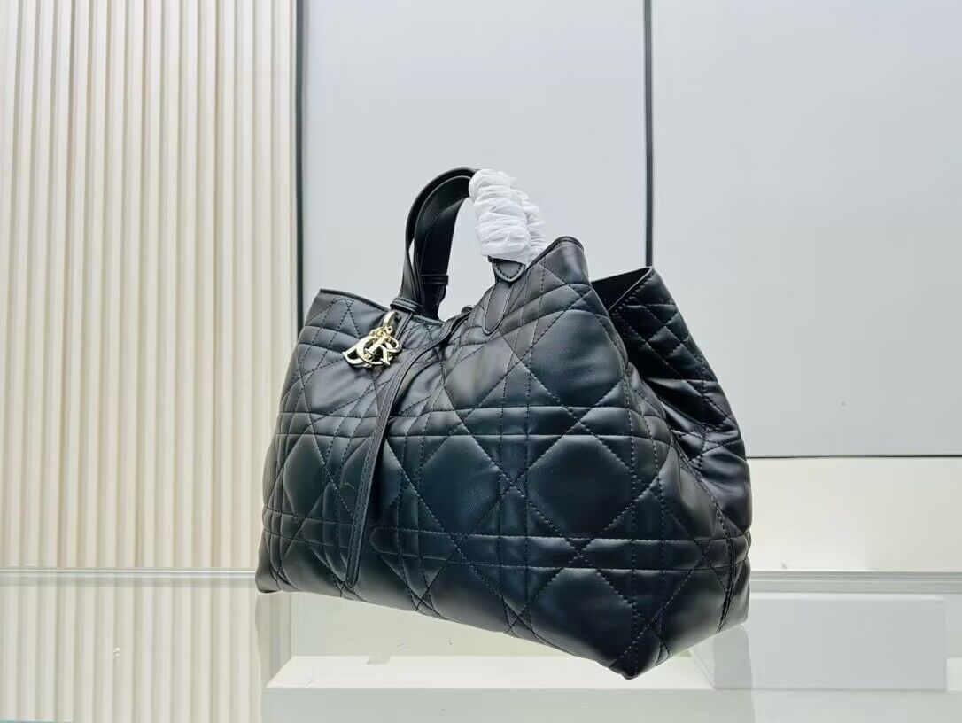 Dior Toujours Original Leather large Bag 9936 Black