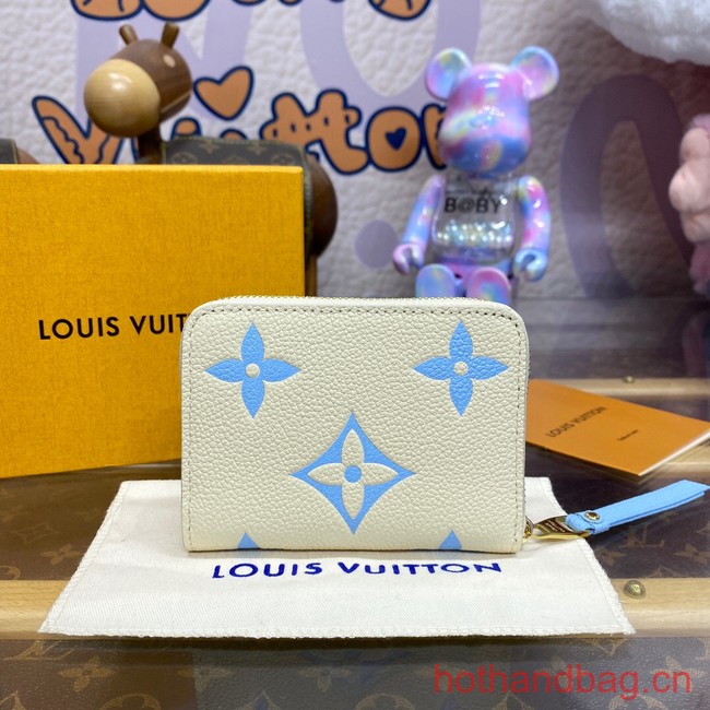 Louis Vuitton Zippy Coin Purse M60574 blue