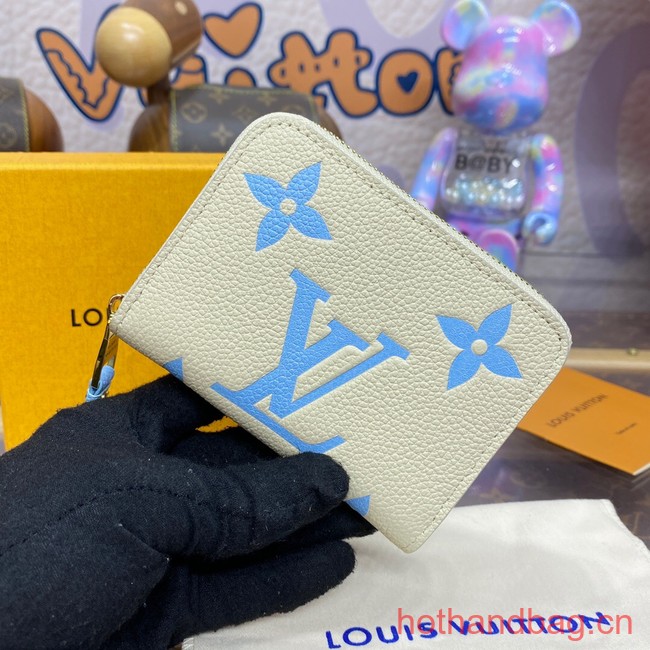 Louis Vuitton Zippy Coin Purse M60574 blue