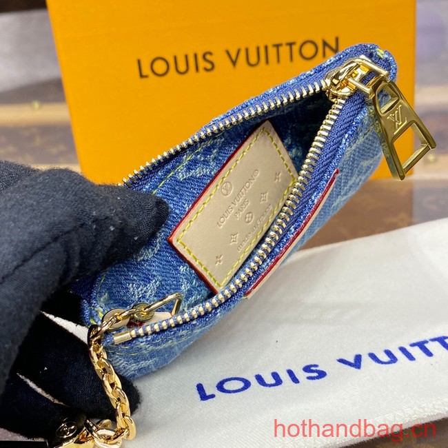 Louis Vuitton Key Pouch M82961 Denim Blue