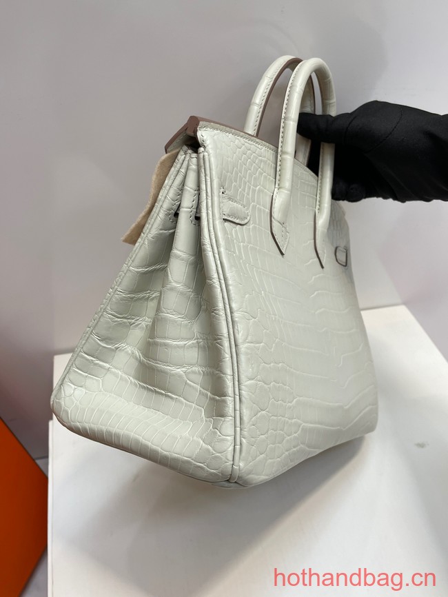 Hermes Birkin 30CM Original Crocodile Leather Bag 5530 Cream