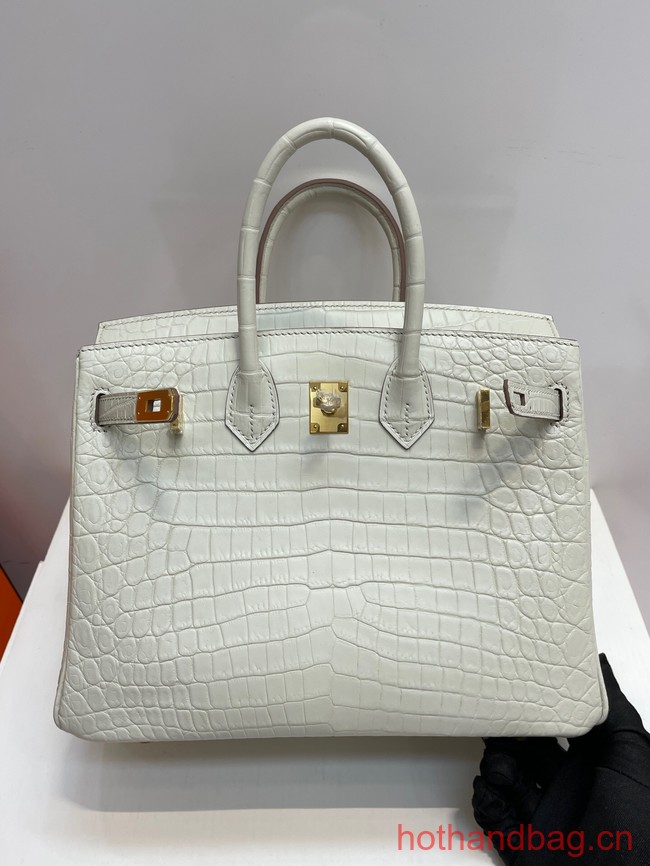 Hermes Birkin 30CM Original Crocodile Leather Bag 5530 Cream