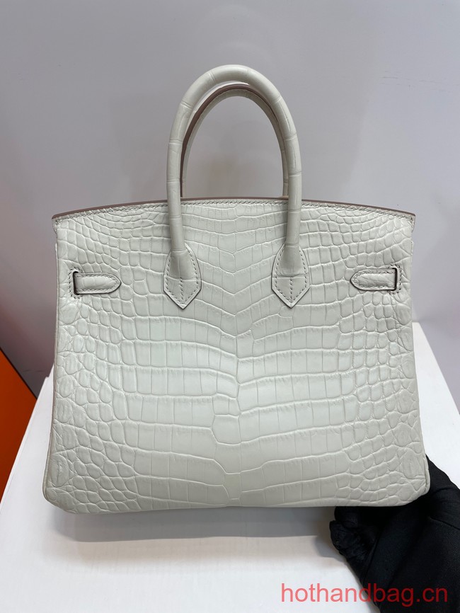 Hermes Birkin 30CM Original Crocodile Leather Bag 5531 Cream