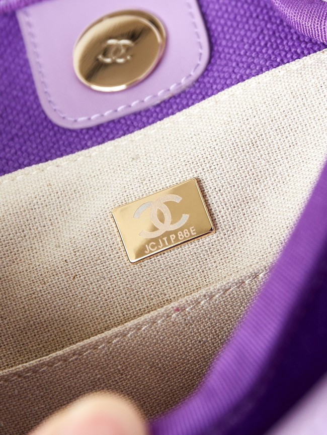 Chanel SHOPPING BAG AS3257 Purple