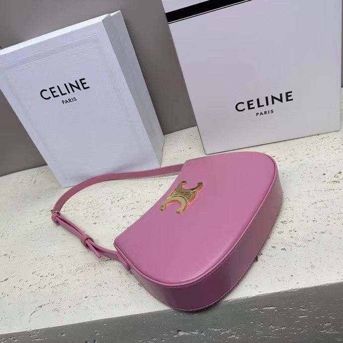 Celine MEDIUM TILLY BAG IN SHINY CALFSKIN 115703 pink