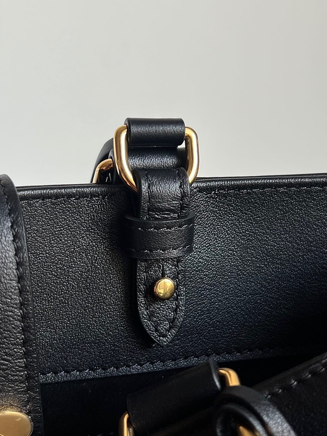 Celine MEDIUM APPOLINE BAG IN SUPPLE CALFSKIN 114963 BLACK 