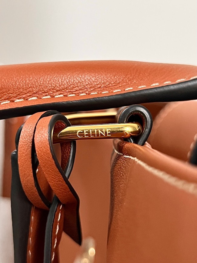 Celine MEDIUM APPOLINE BAG IN SUPPLE CALFSKIN 114963 TAN 