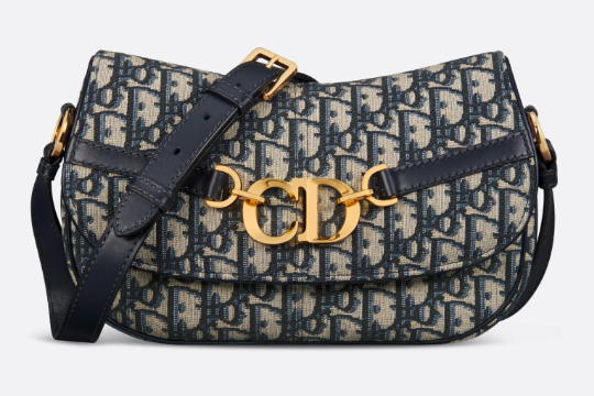 Small CD Besace Bag Blue Dior Oblique Jacquard M9380UTZ