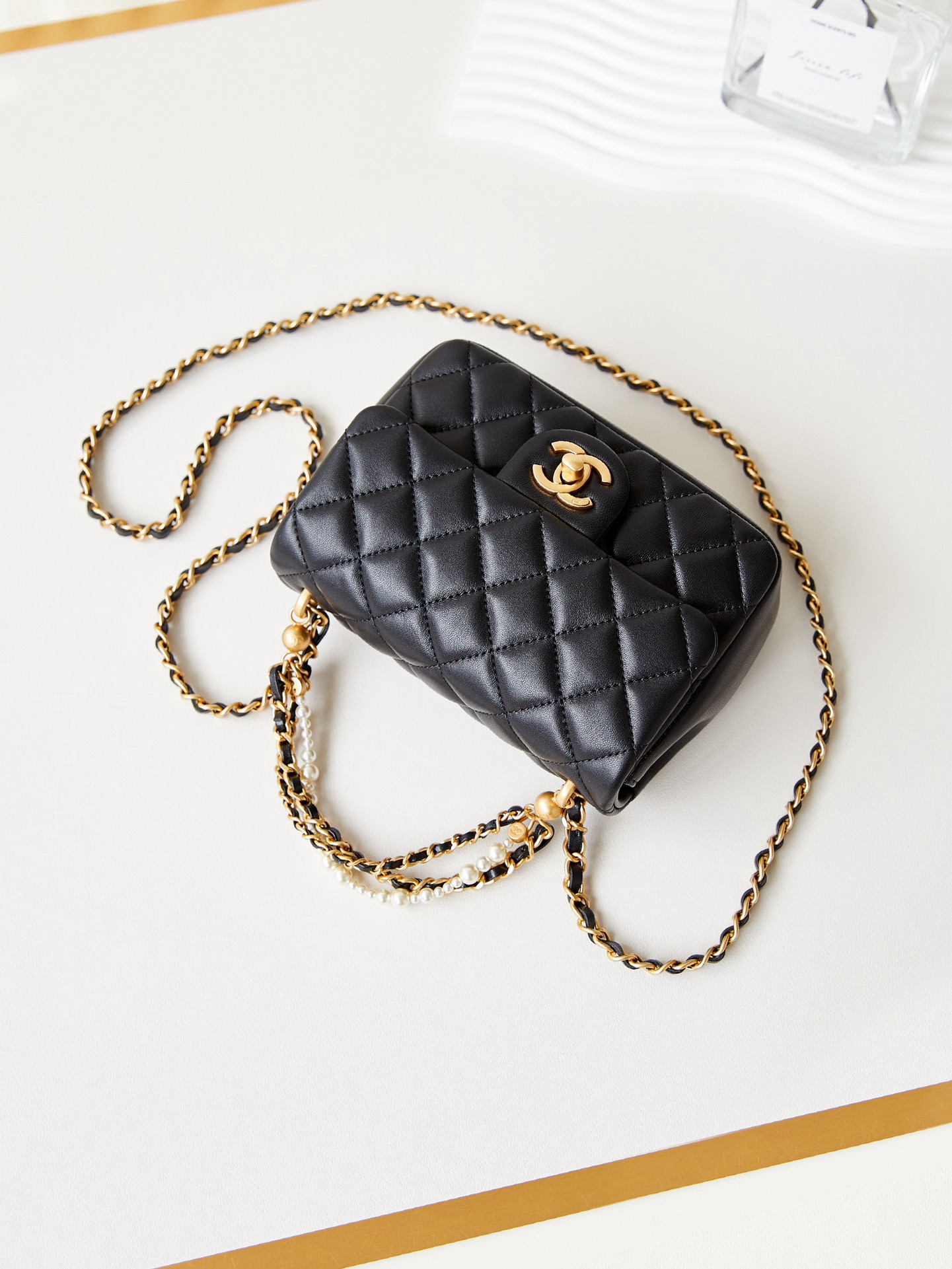 Chanel MINI FLAP BAG AS4385 black