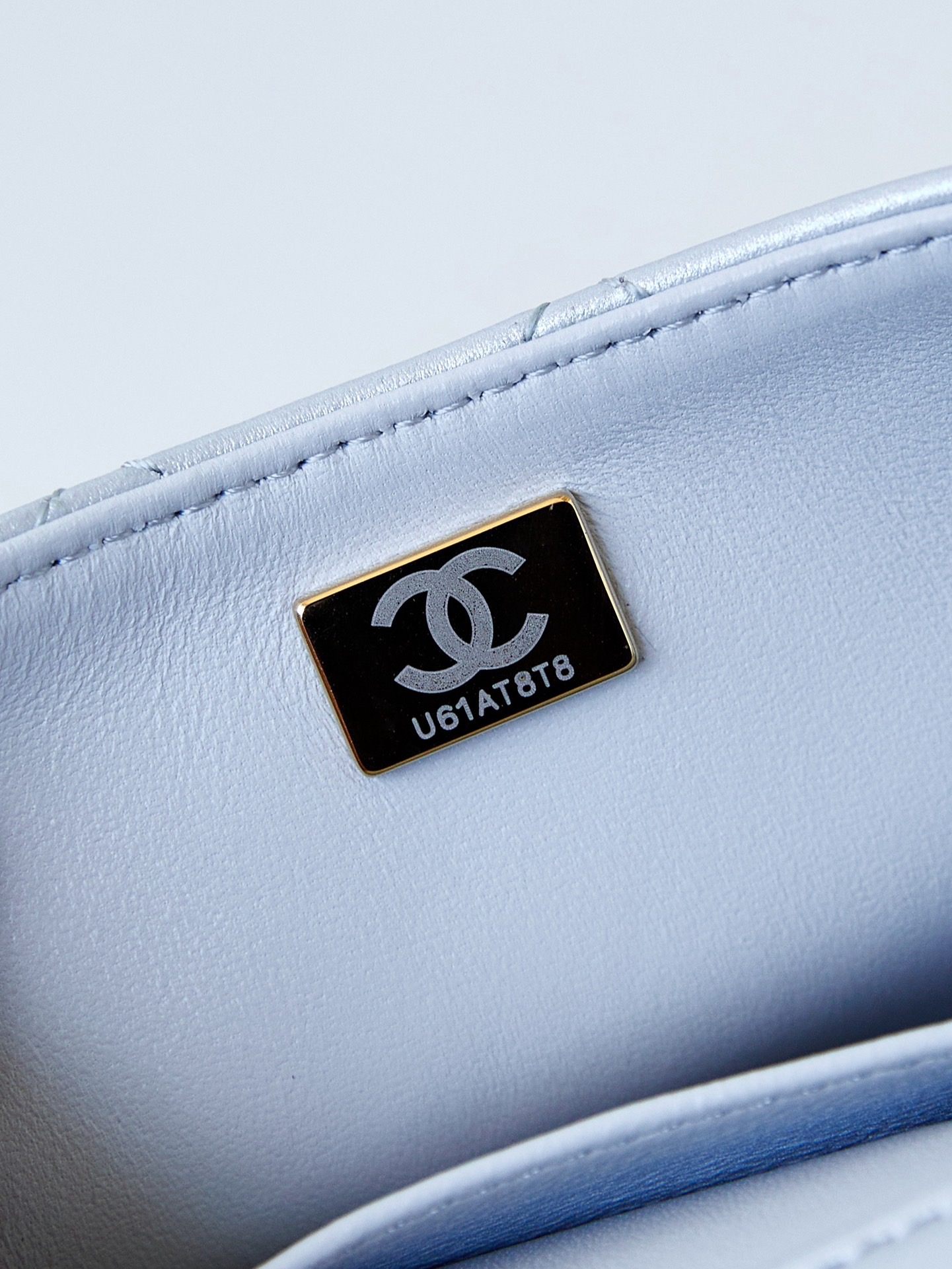 Chanel MINI FLAP BAG AS4385 light blue