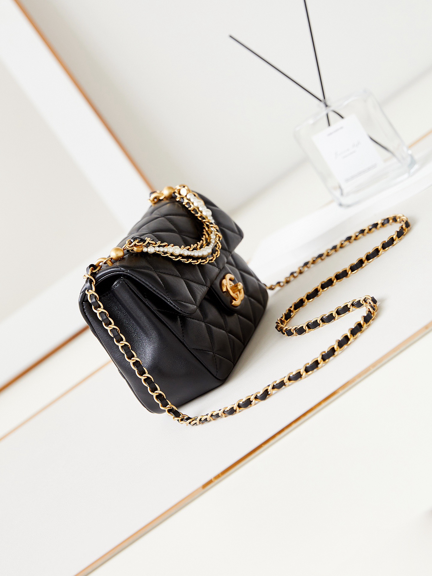 Chanel SMALL FLAP BAG AS4384 black