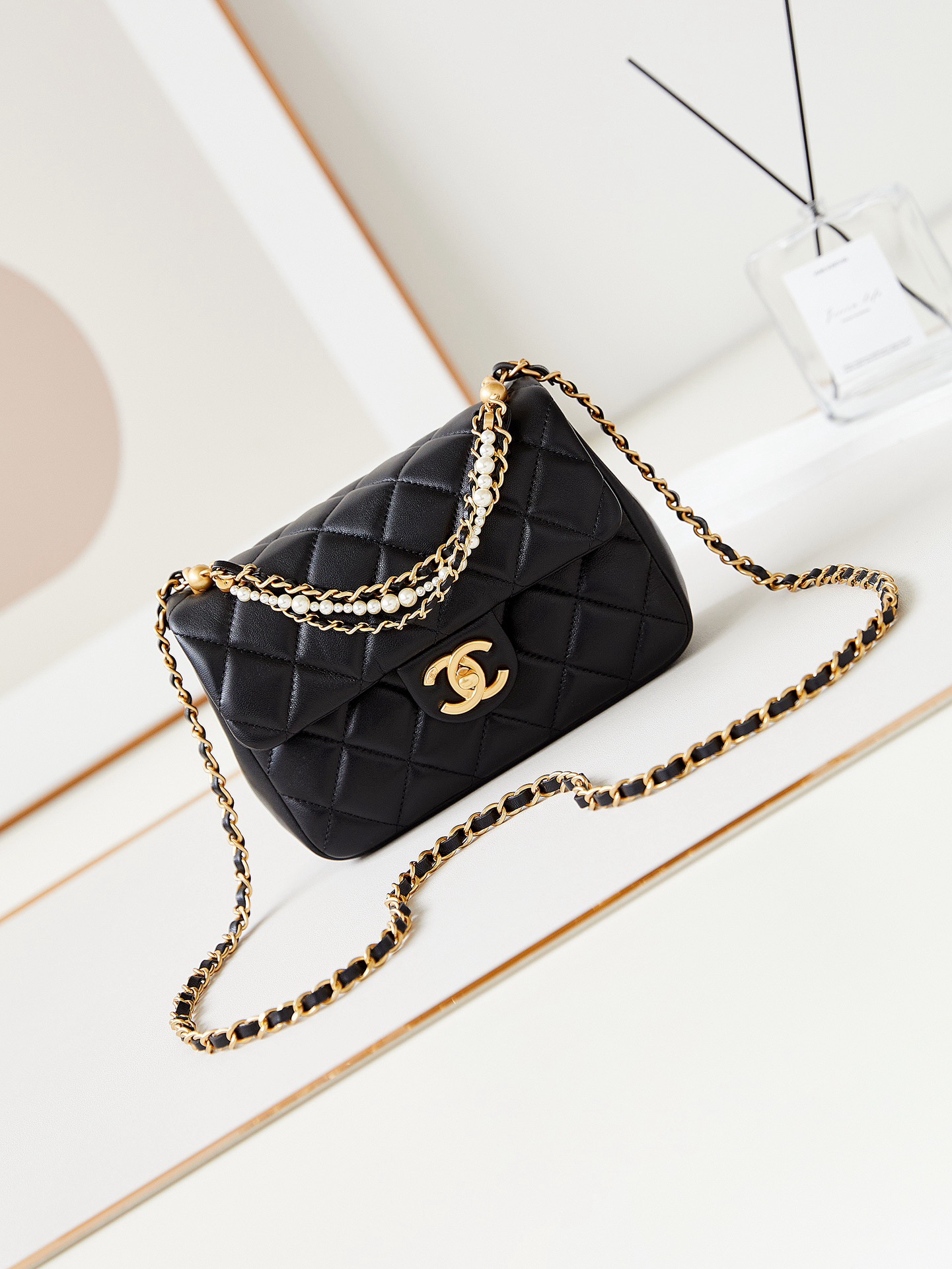 Chanel SMALL FLAP BAG AS4384 black