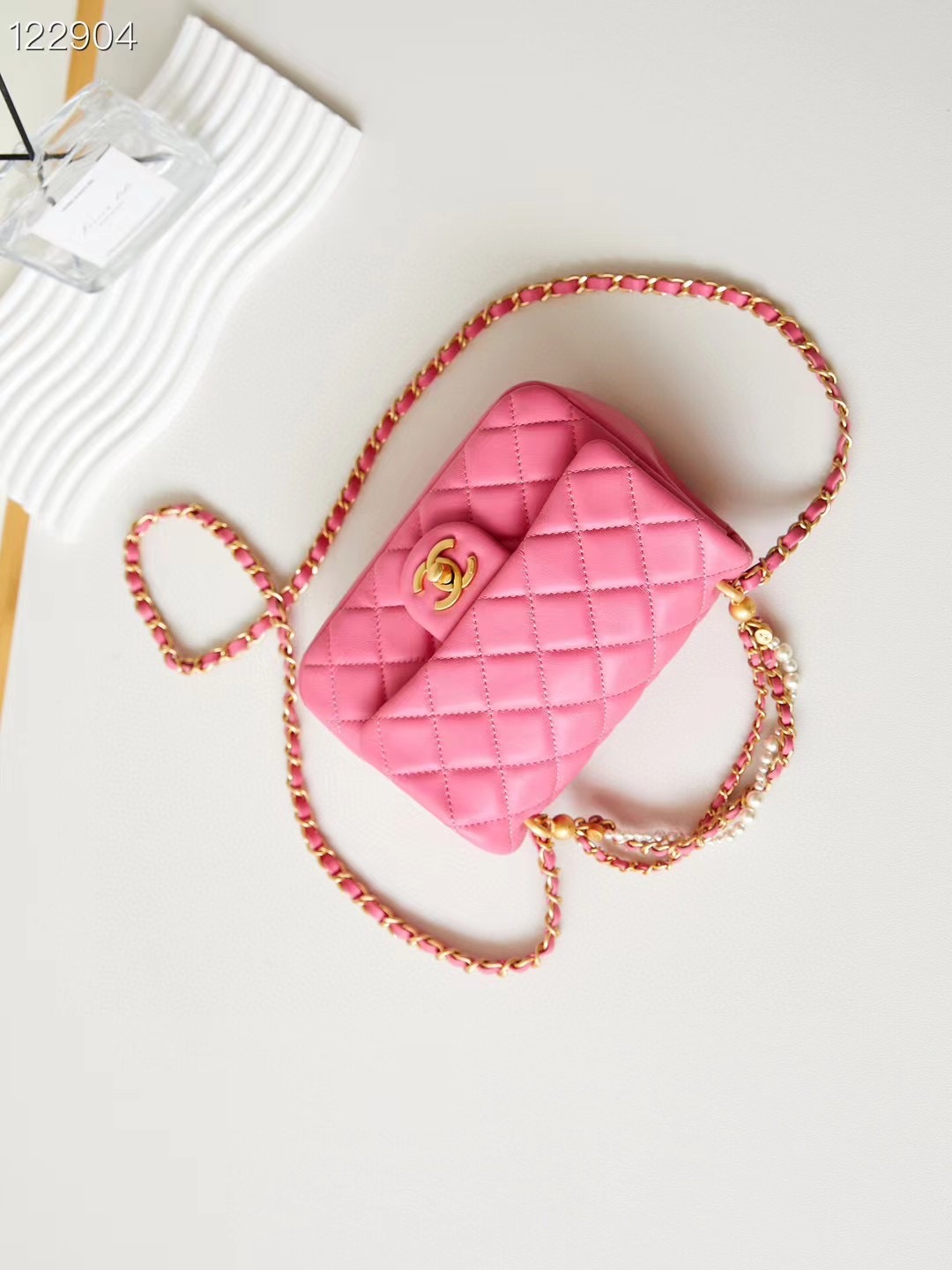 Chanel MINI FLAP BAG AS4385 rose