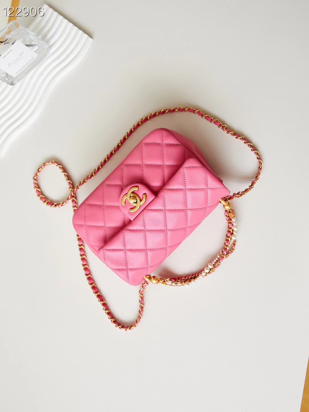 Chanel SMALL FLAP BAG AS4384 rose