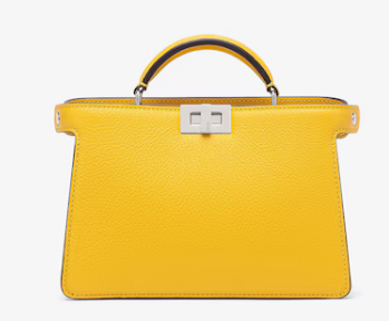 Fendi Peekaboo ISeeU XCross leather bag 7VA582A Yellow