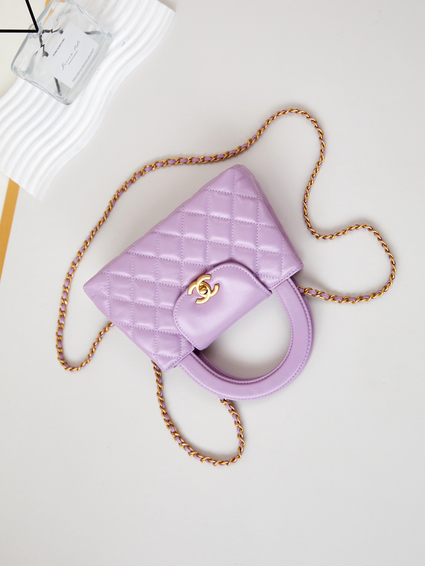 Chanel MINI SHOPPING BAG AS4416 Light purple