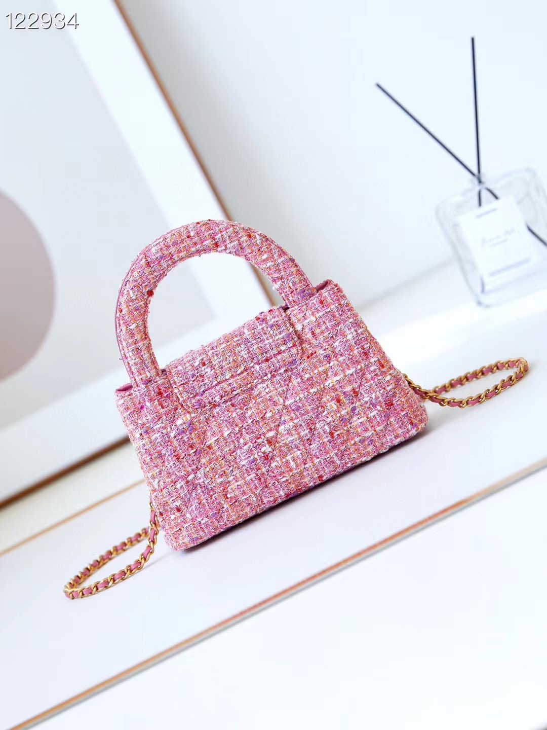 Chanel MINI SHOPPING BAG AS4416 Pink & Ecru