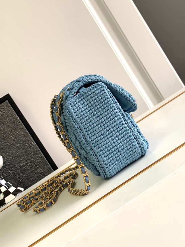 Chanel MINI FLAP BAG AS4518 blue