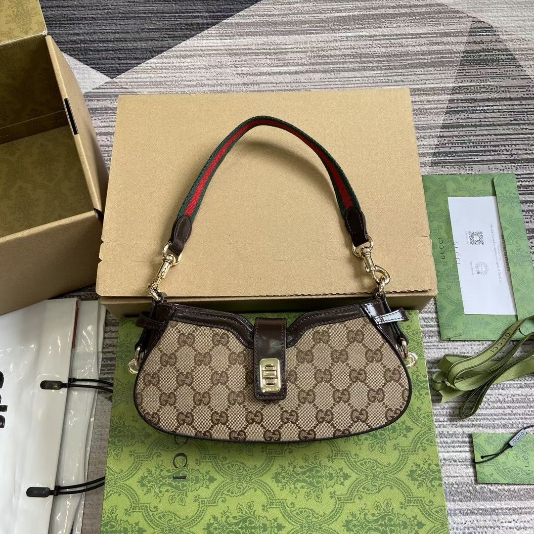 GUCCI MOON SIDE MINI SHOULDER BAG 786015 Brown