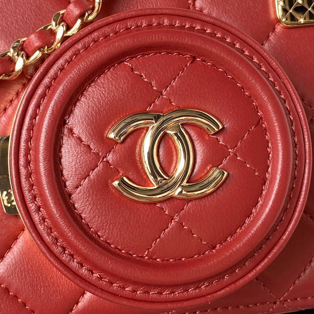 Chanel CAMERA BAG AS4817 Burgundy