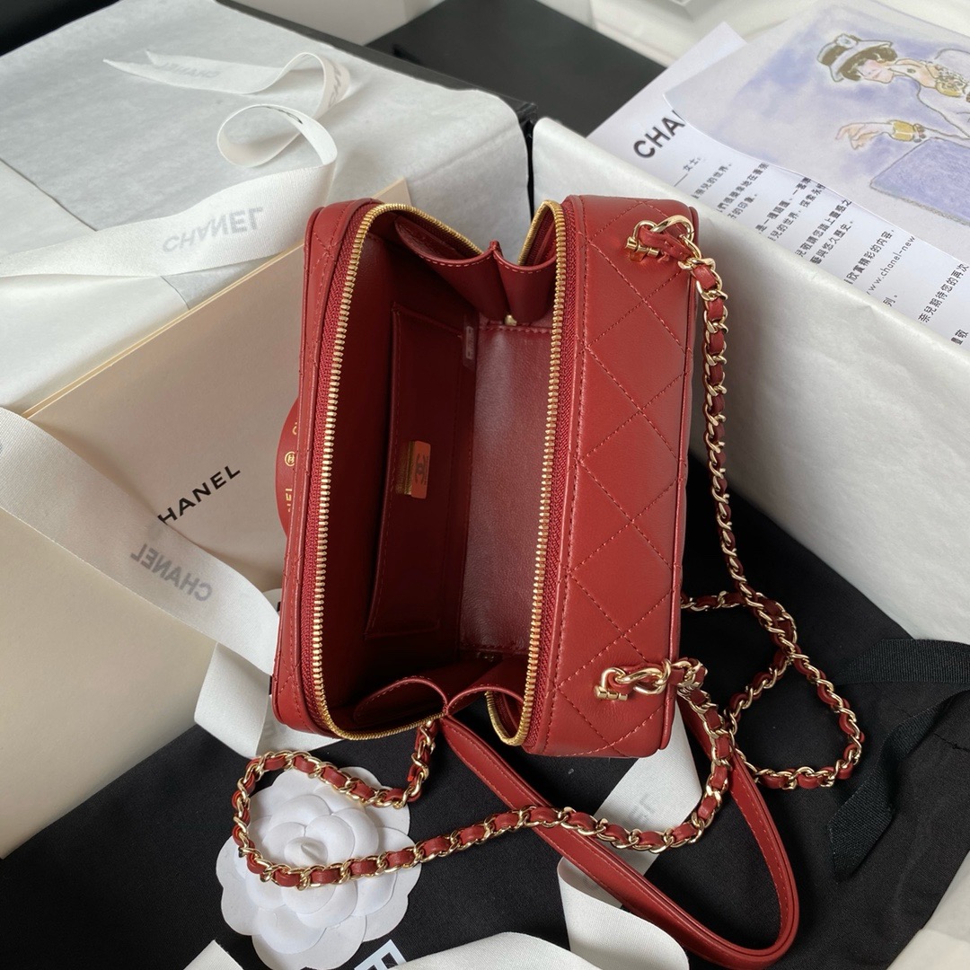 Chanel CAMERA BAG AS4817 Burgundy