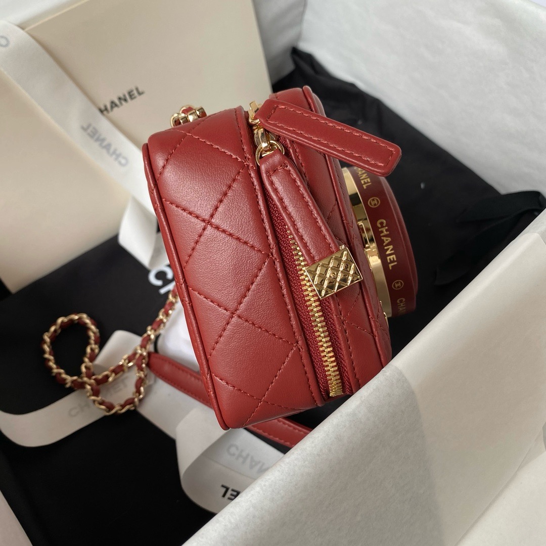 Chanel CAMERA BAG AS4817 Burgundy