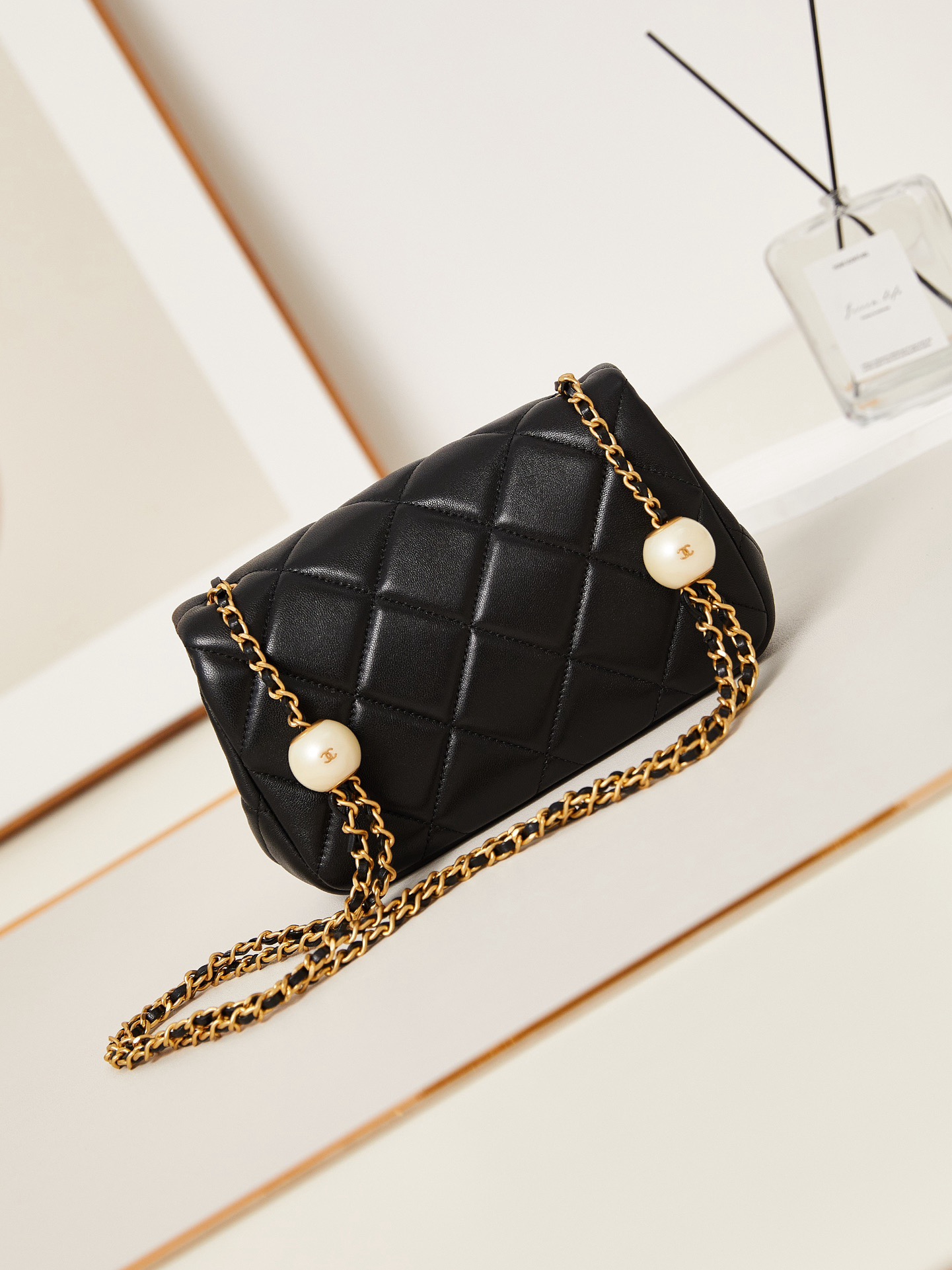 CHANEL SMALL FLAP BAG AS4861 black