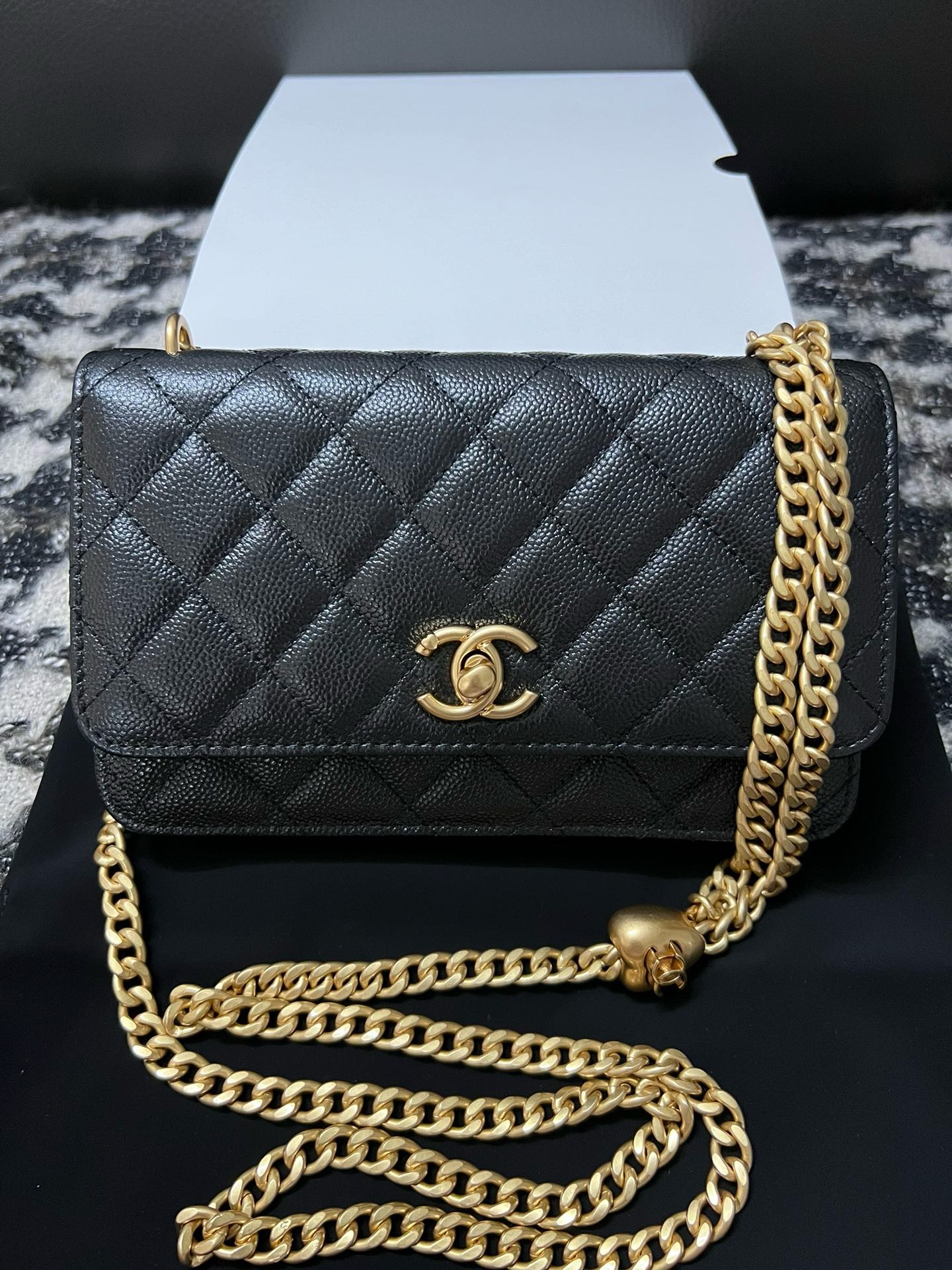 CHANEL WALLET ON CHAIN AP3971 BLACK