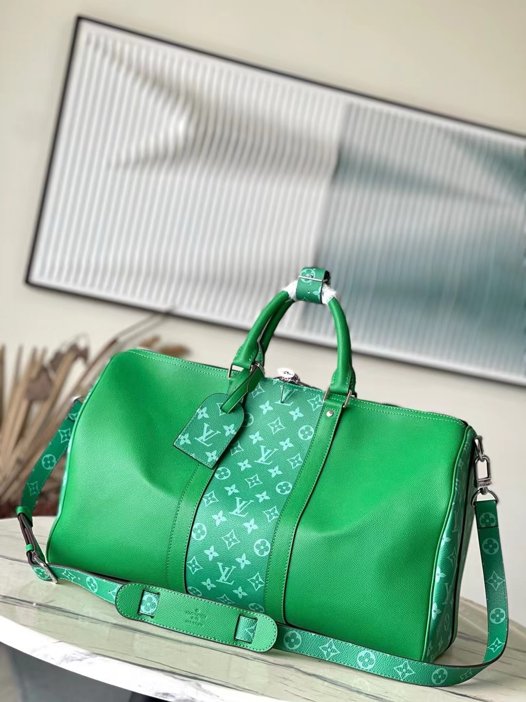 Louis Vuitton Keepall BandouliEre 55 M31045 Cactus Green