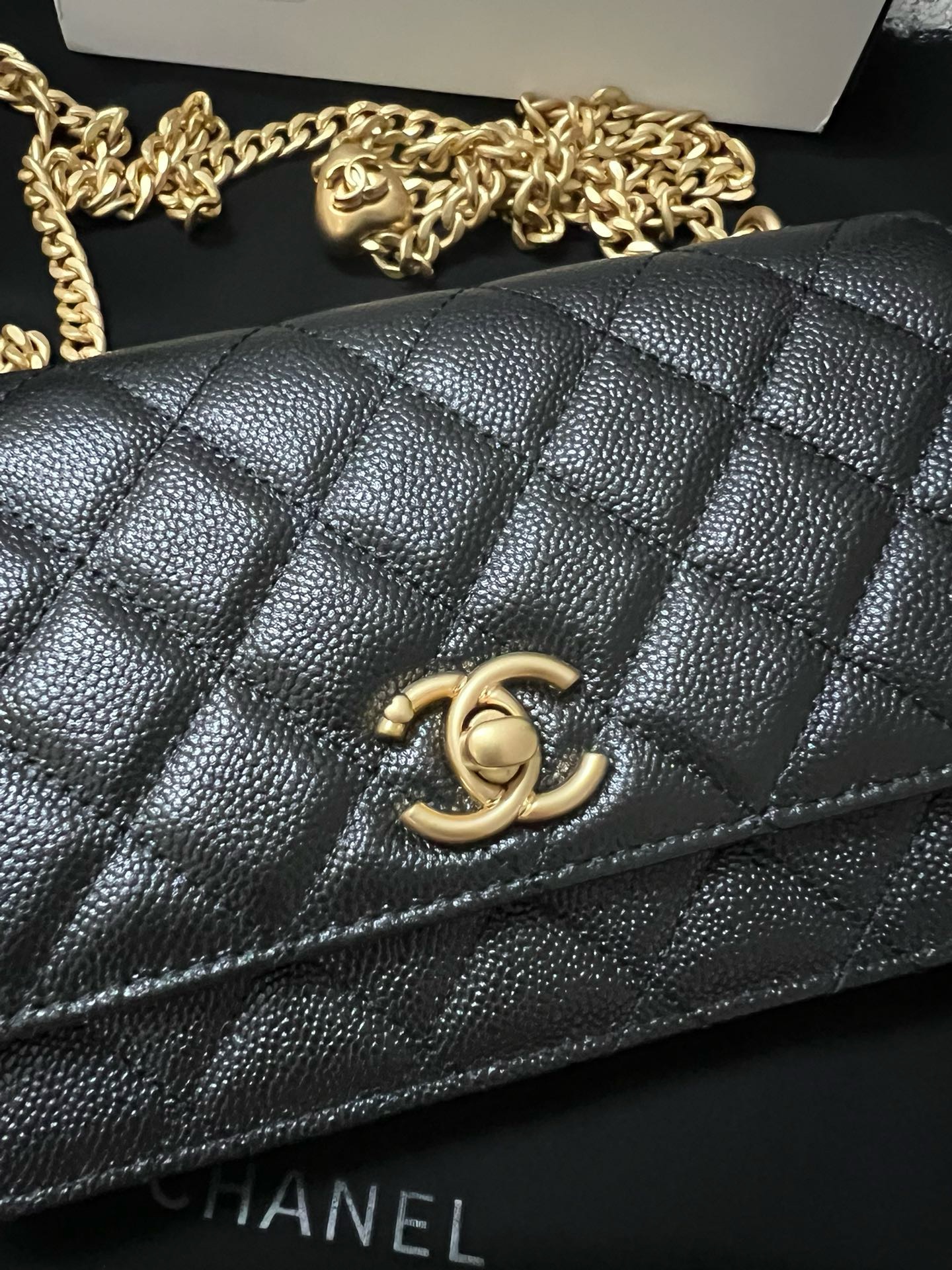 CHANEL WALLET ON CHAIN AP3971 BLACK